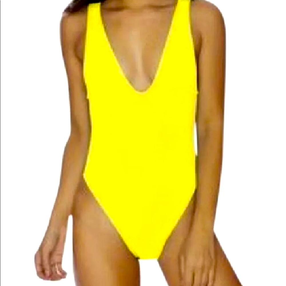 Basta surf yellow one piece swimsuit